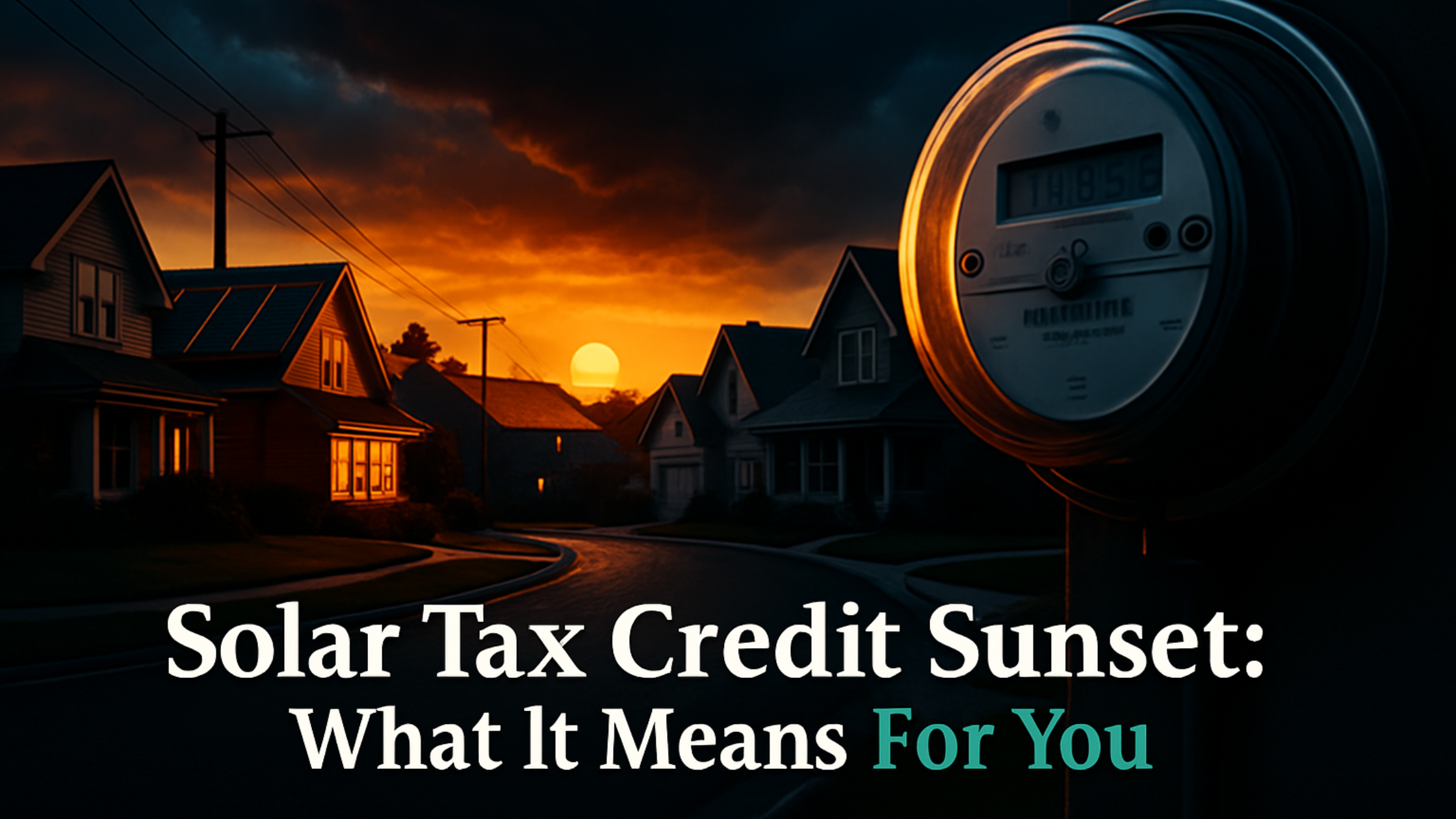 Is the Solar Tax Credit Ending? 