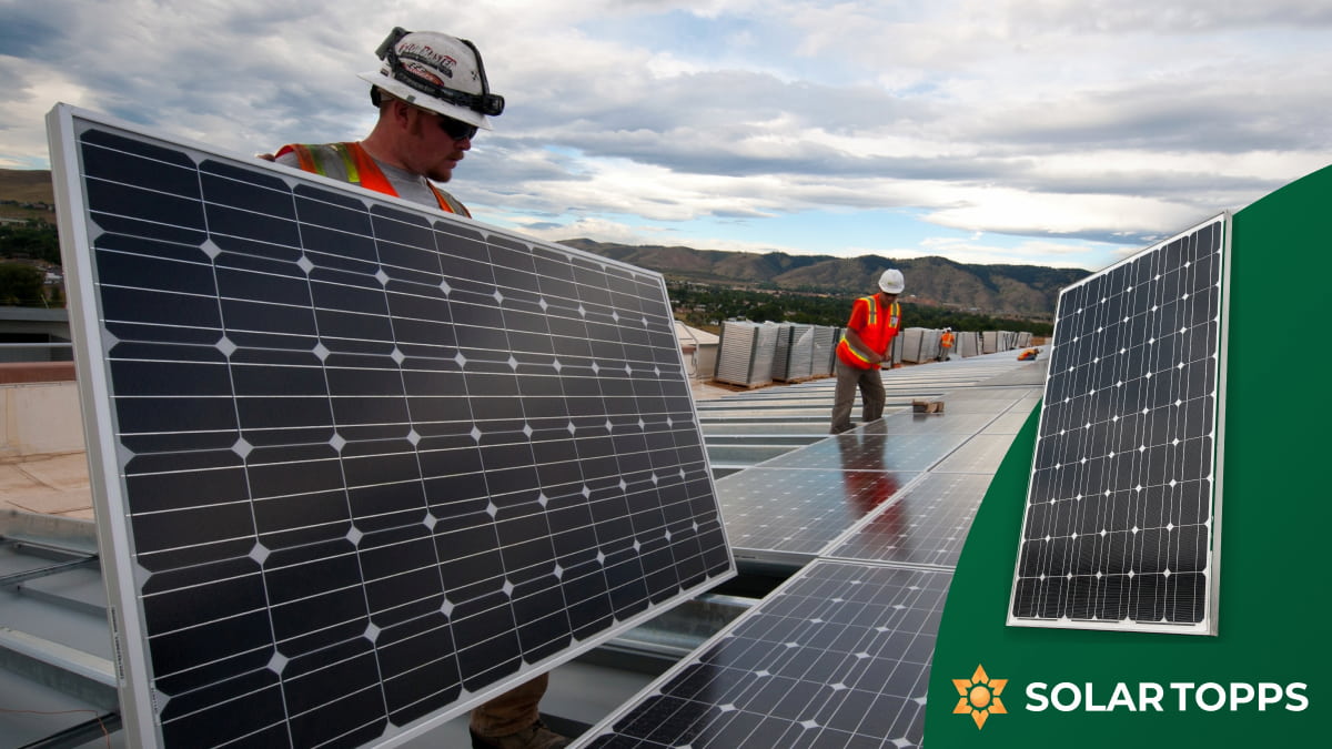 Solar Topps Installers with Solar Panels