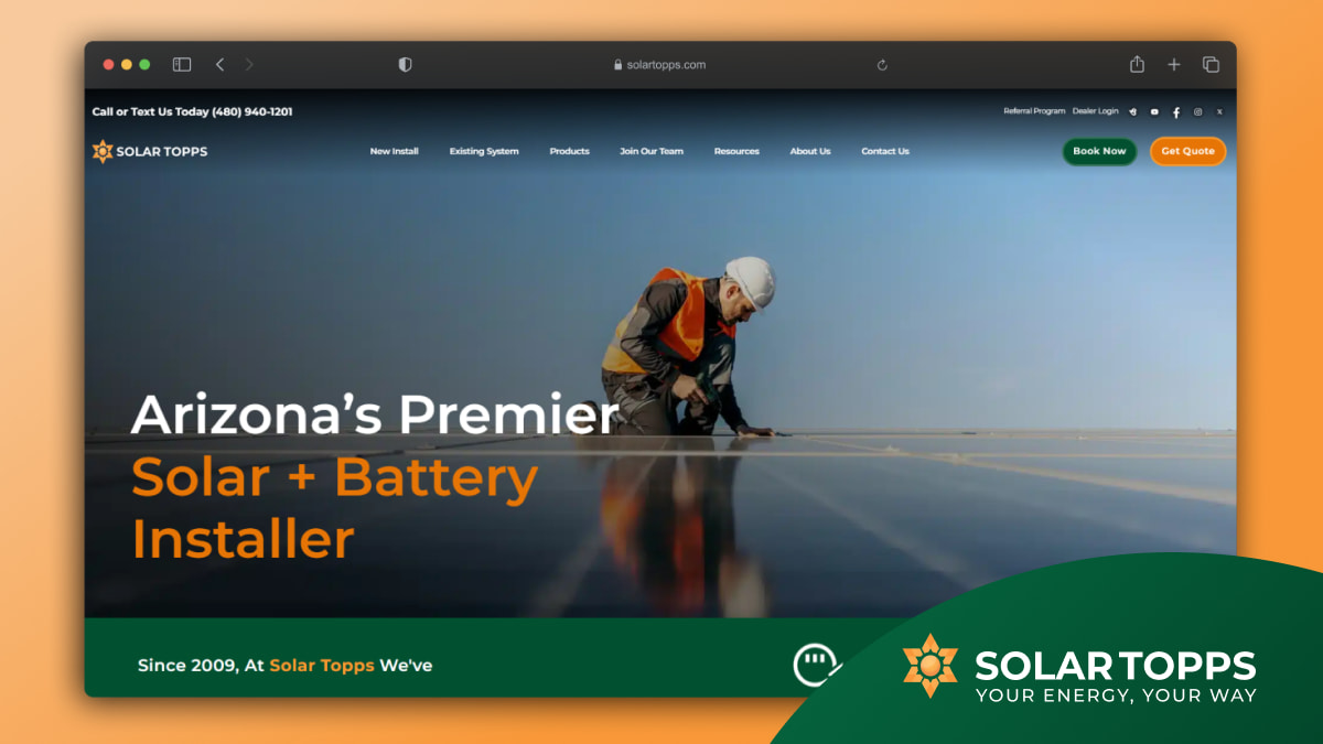 Solar Topps 2026 Website Updates